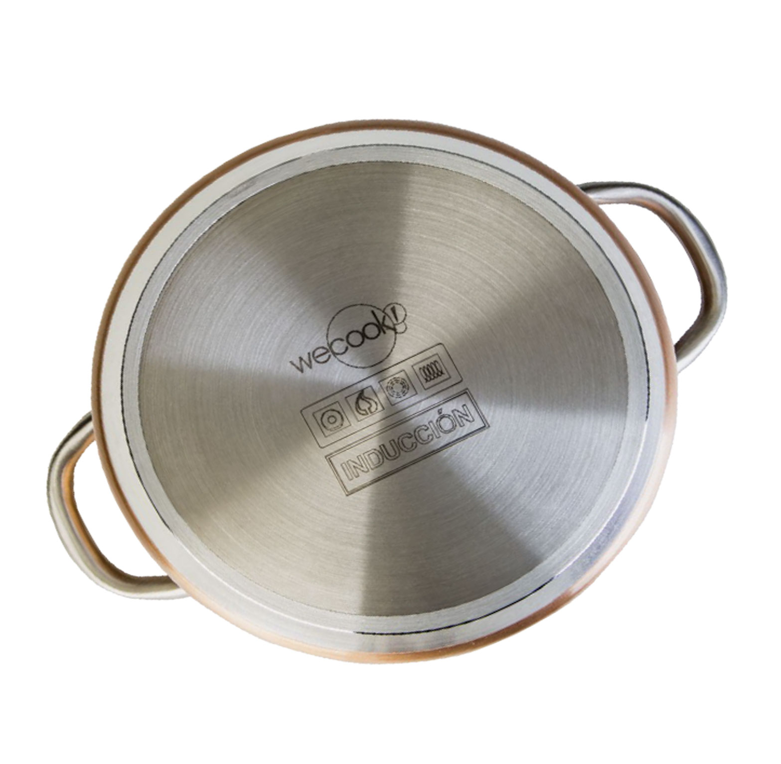 Comprar Cazuela baja 28cm profesional cobre aluminio. WECOOK Online -  Bricovel